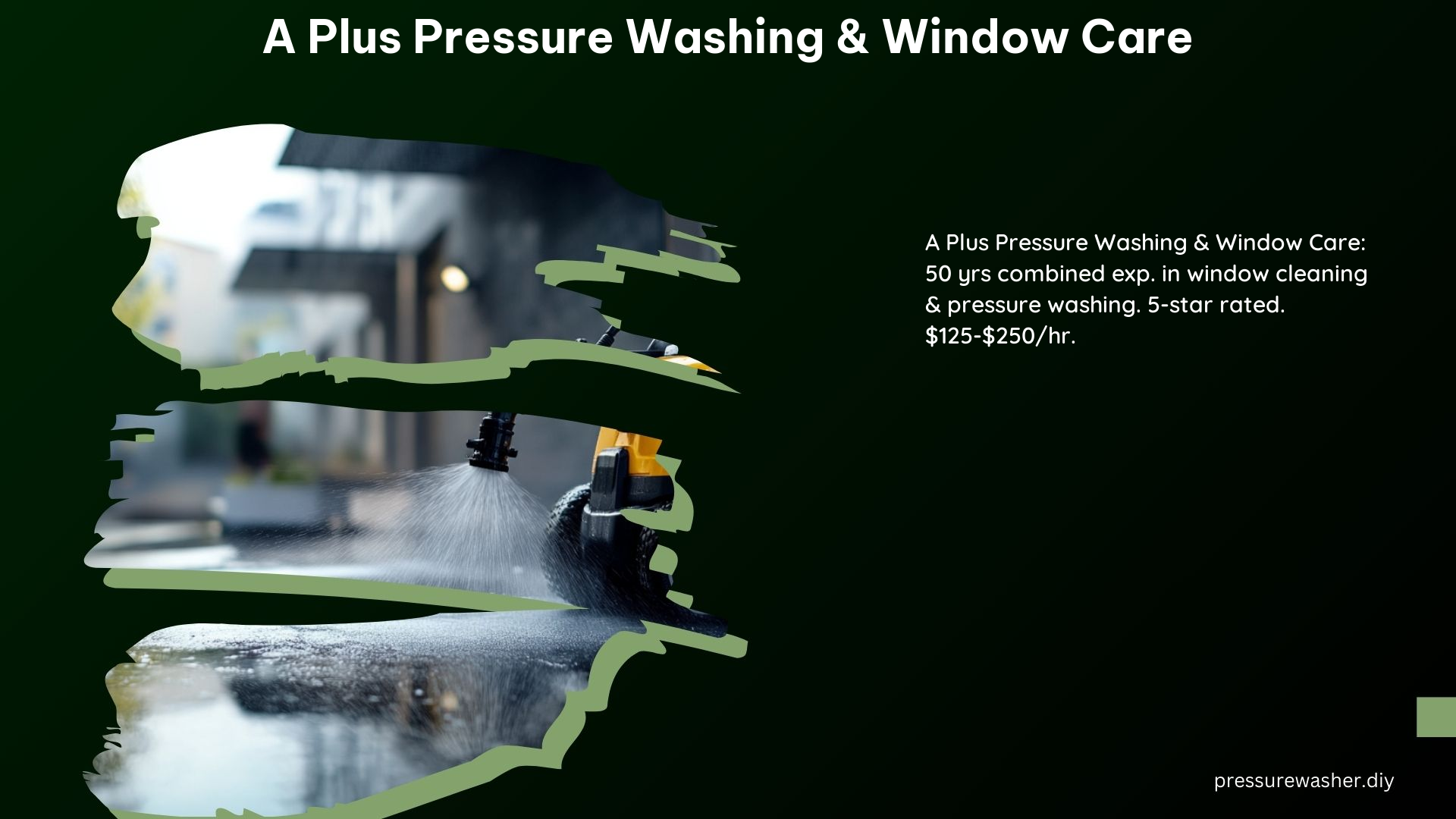 A Plus Pressure Washing Window Care