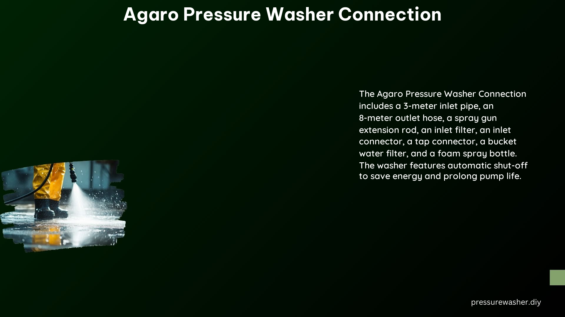 Agaro Pressure Washer Connection