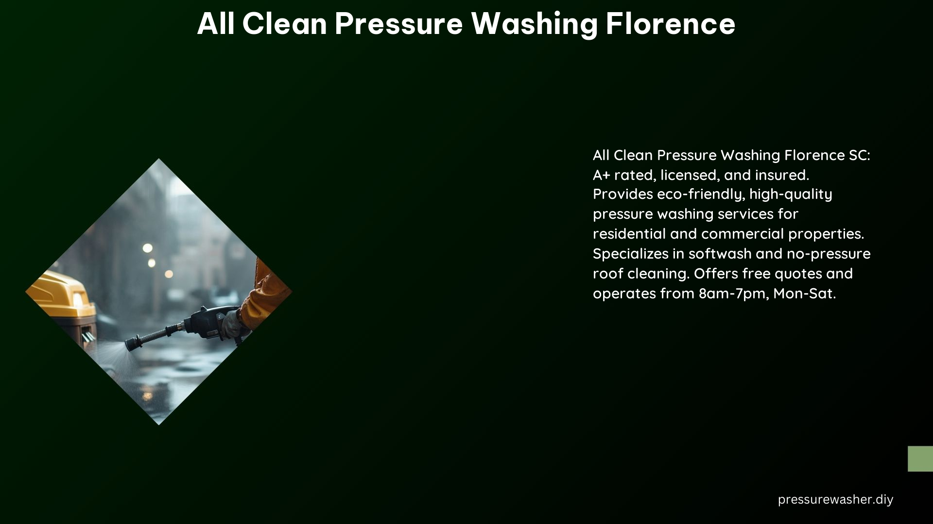 All Clean Pressure Washing Florence