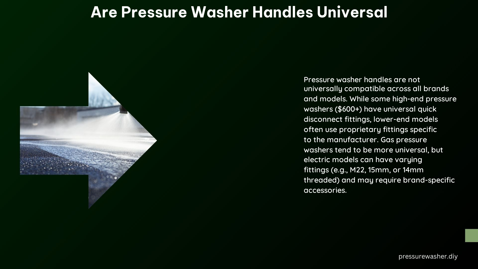 Are Pressure Washer Handles Universal