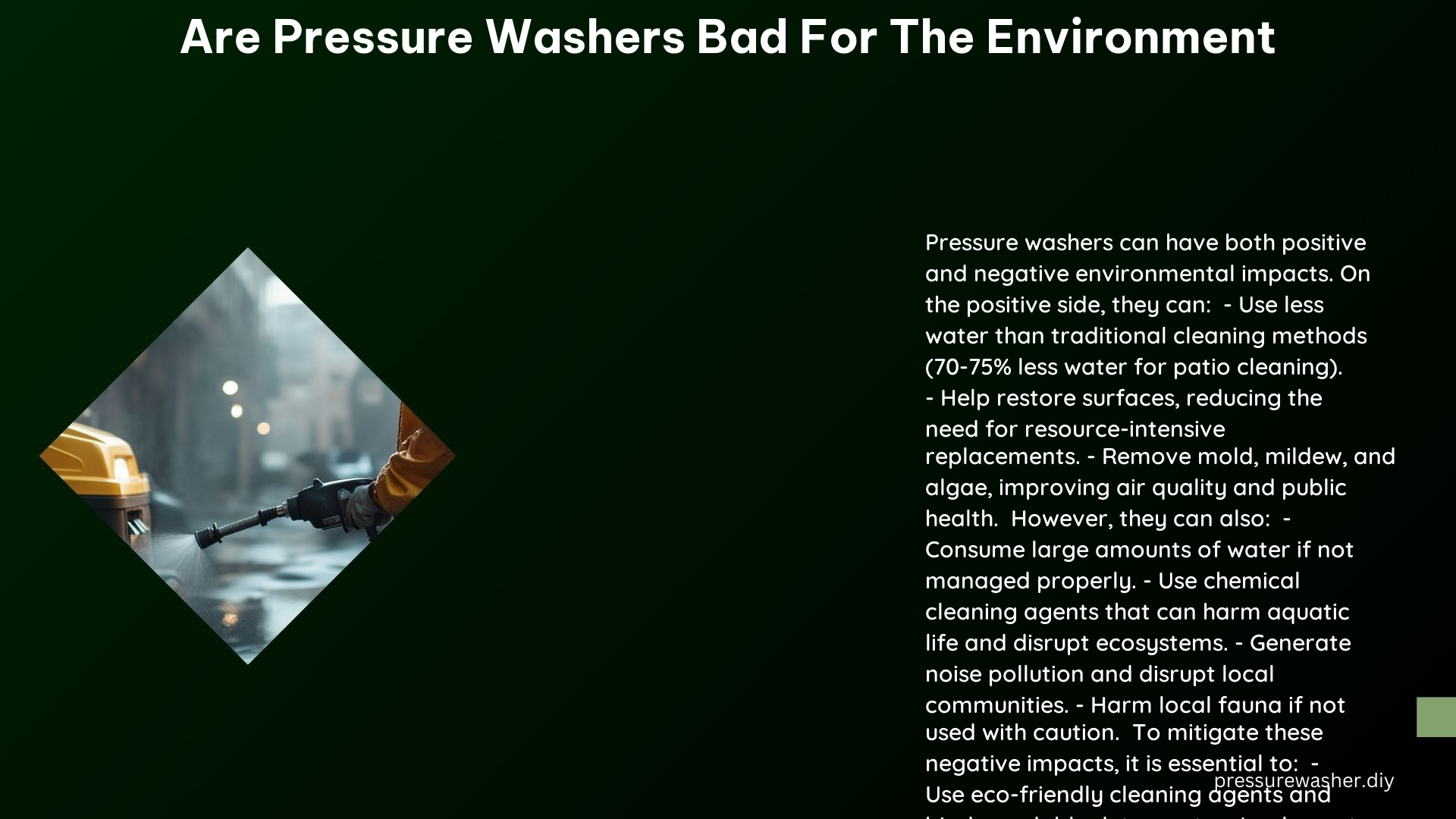 Are Pressure Washers Bad for the Environment