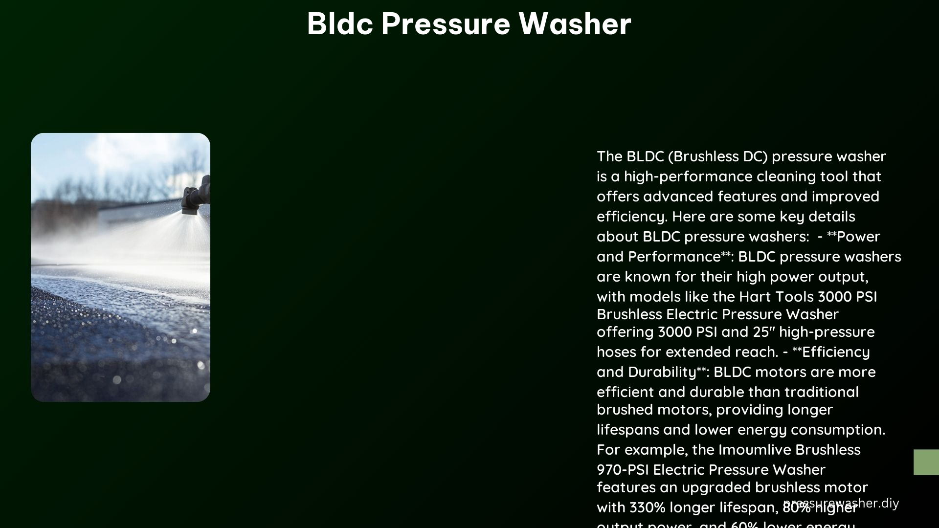 Bldc Pressure Washer