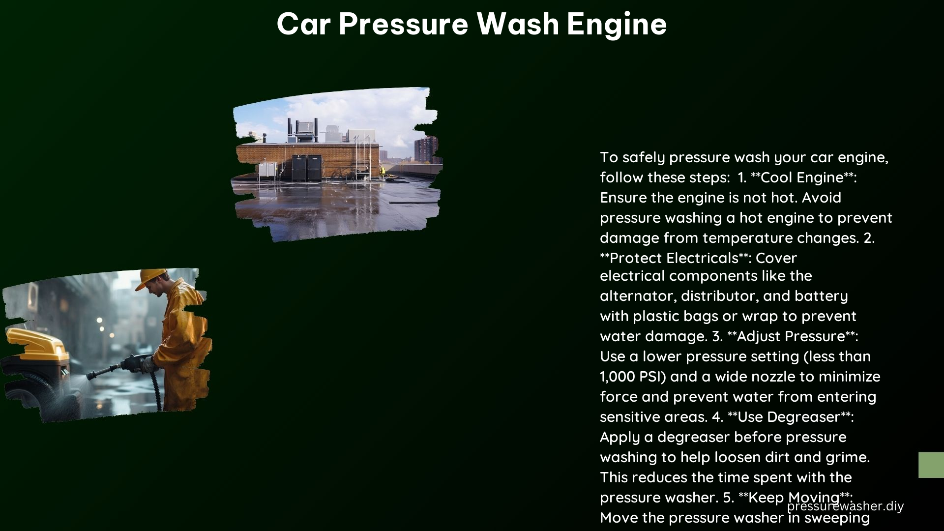 Car Pressure Wash Engine 1