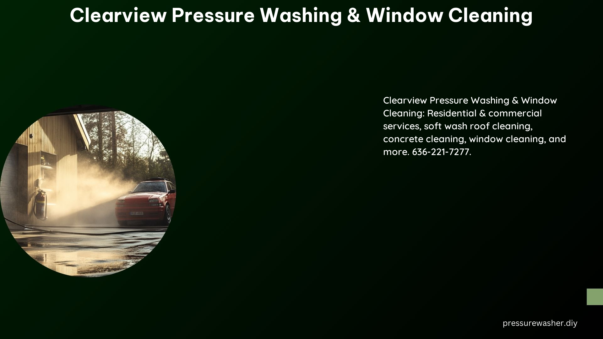 Clearview Pressure Washing Window Cleaning