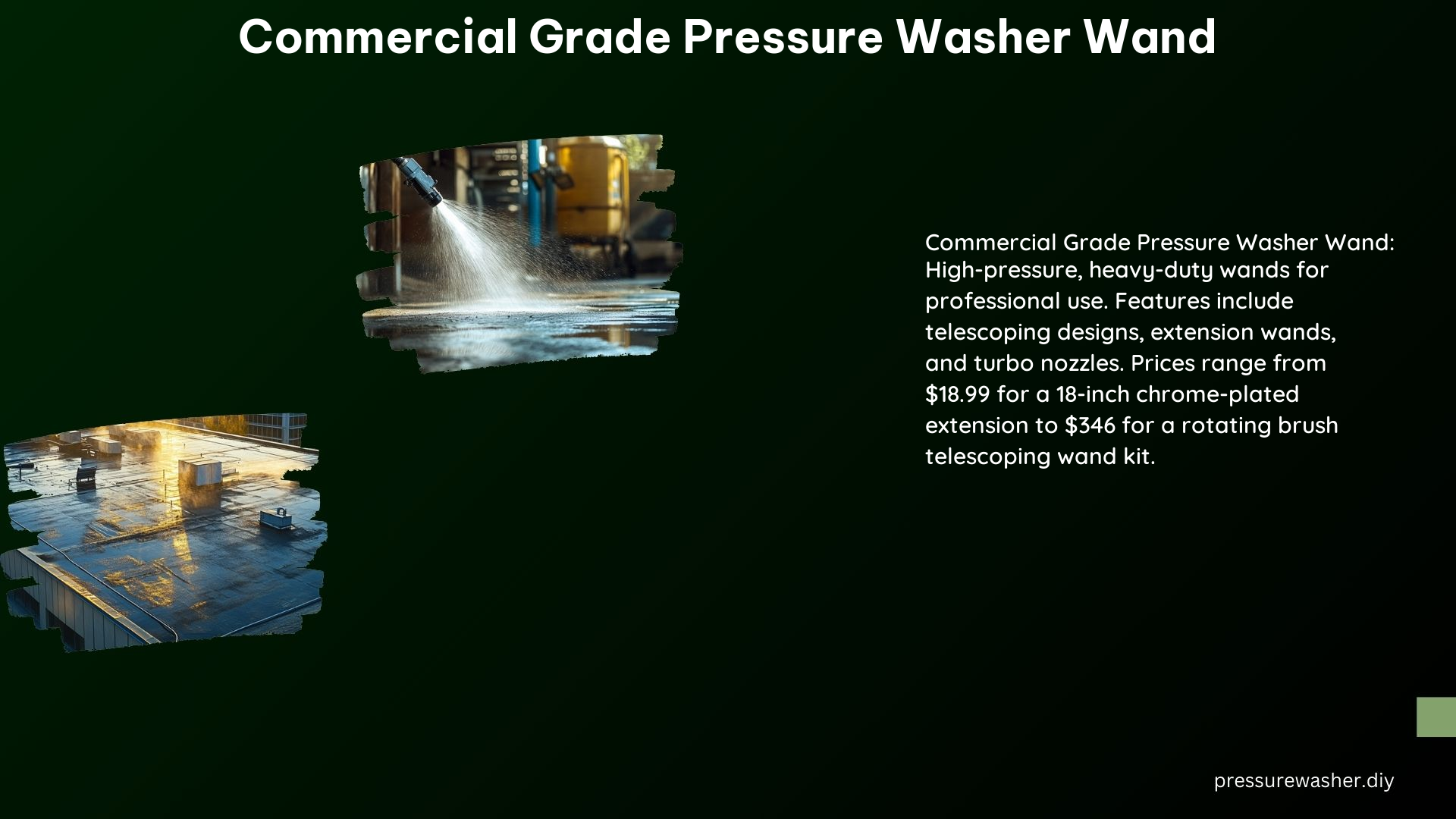 Commercial Grade Pressure Washer Wand