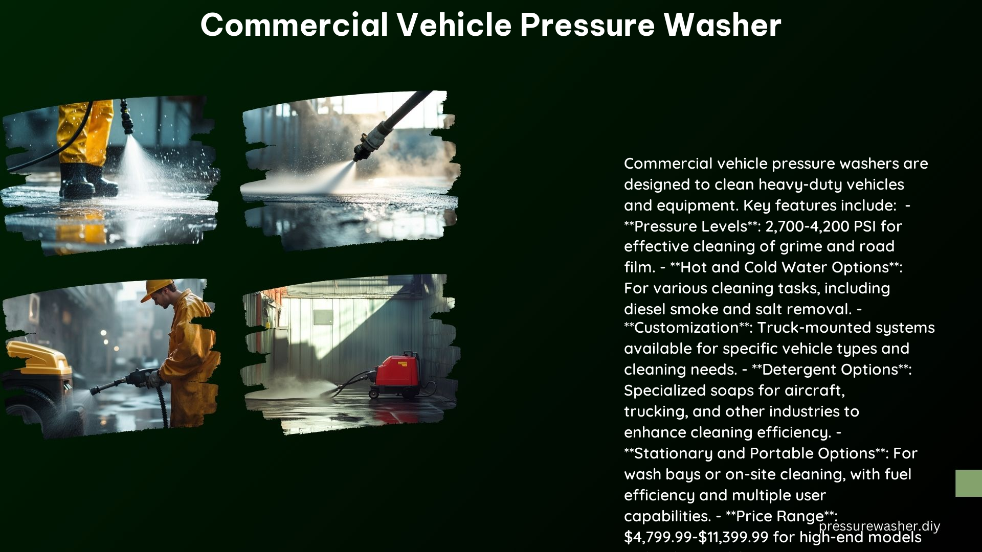 Commercial Vehicle Pressure Washer