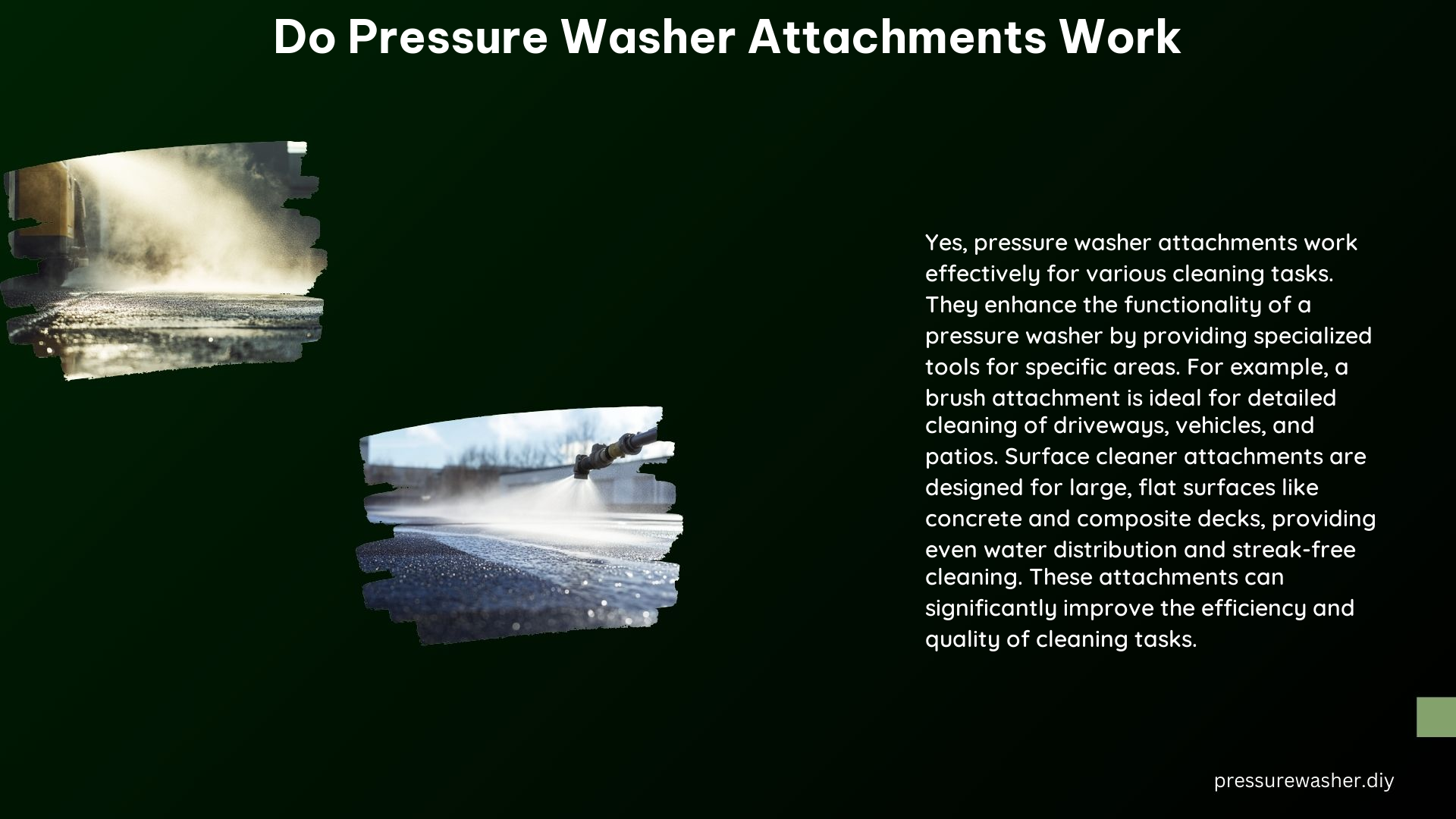 Do Pressure Washer Attachments Work