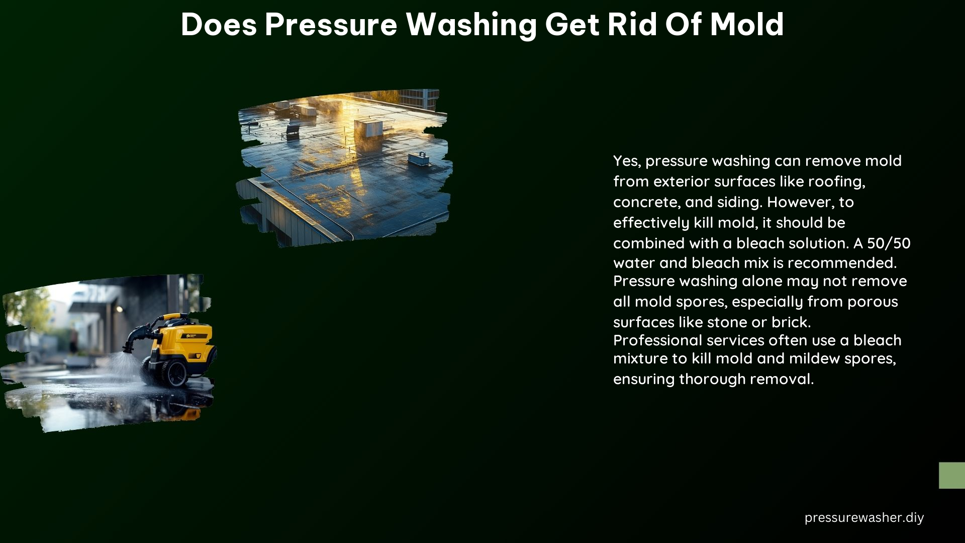 Does Pressure Washing Get Rid of Mold