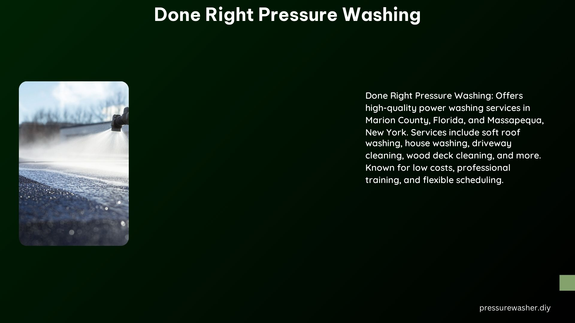 Done Right Pressure Washing