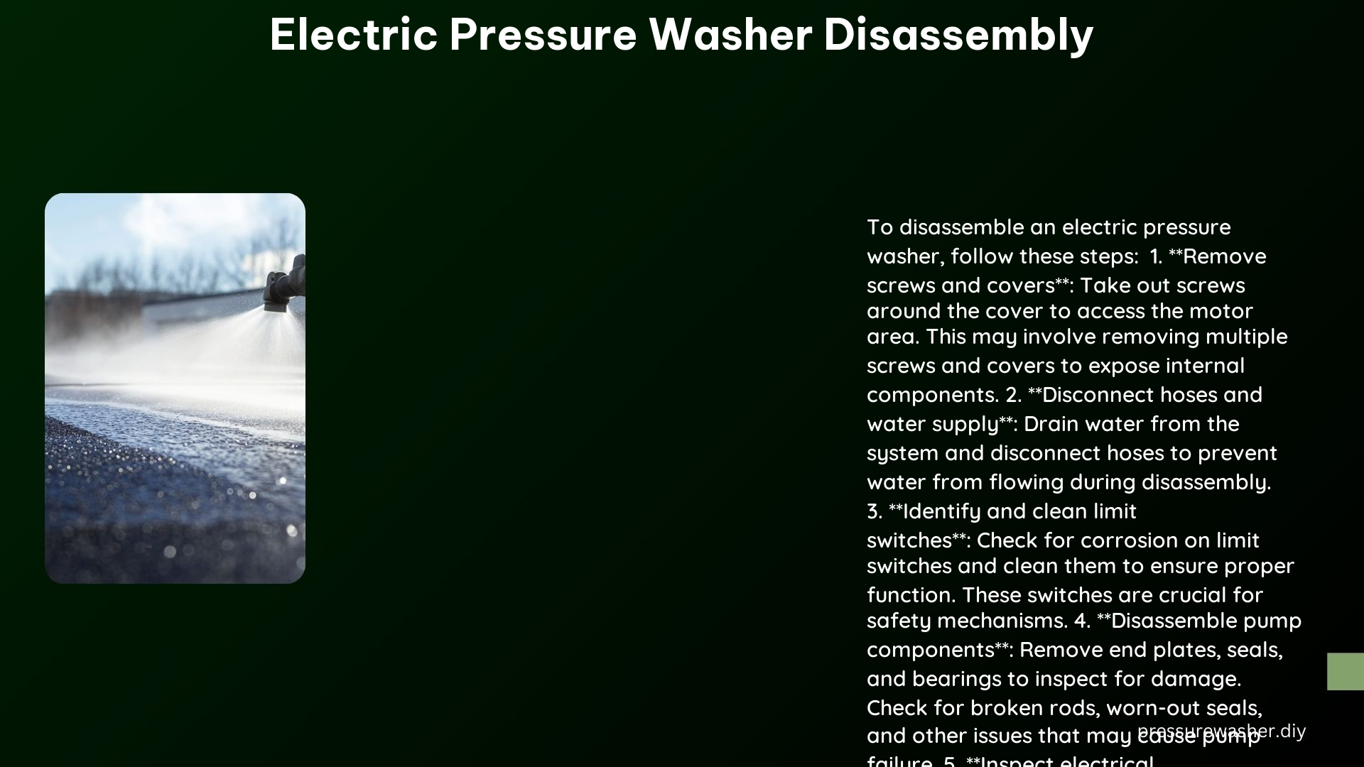 Electric Pressure Washer Disassembly