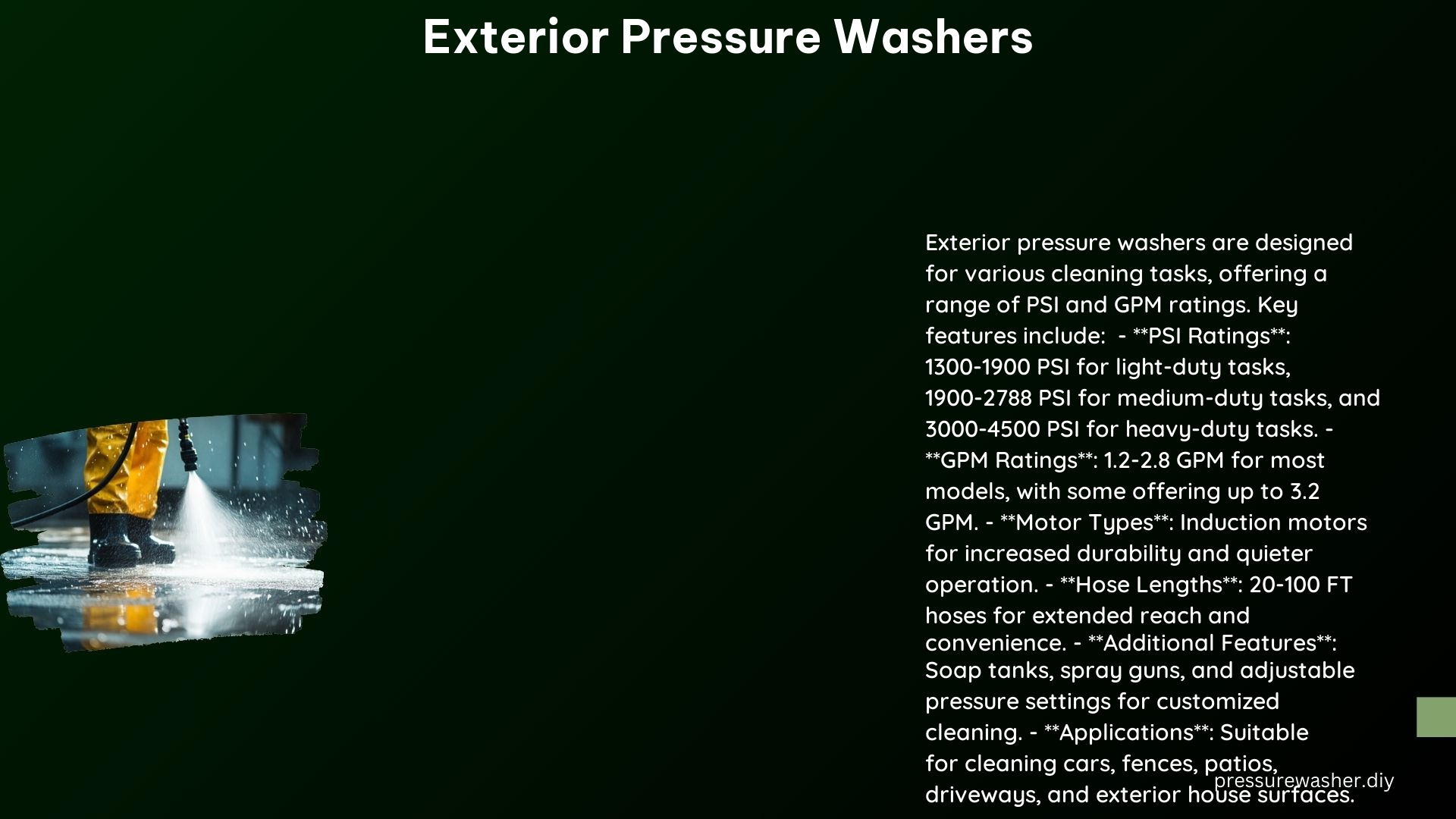 Exterior Pressure Washers