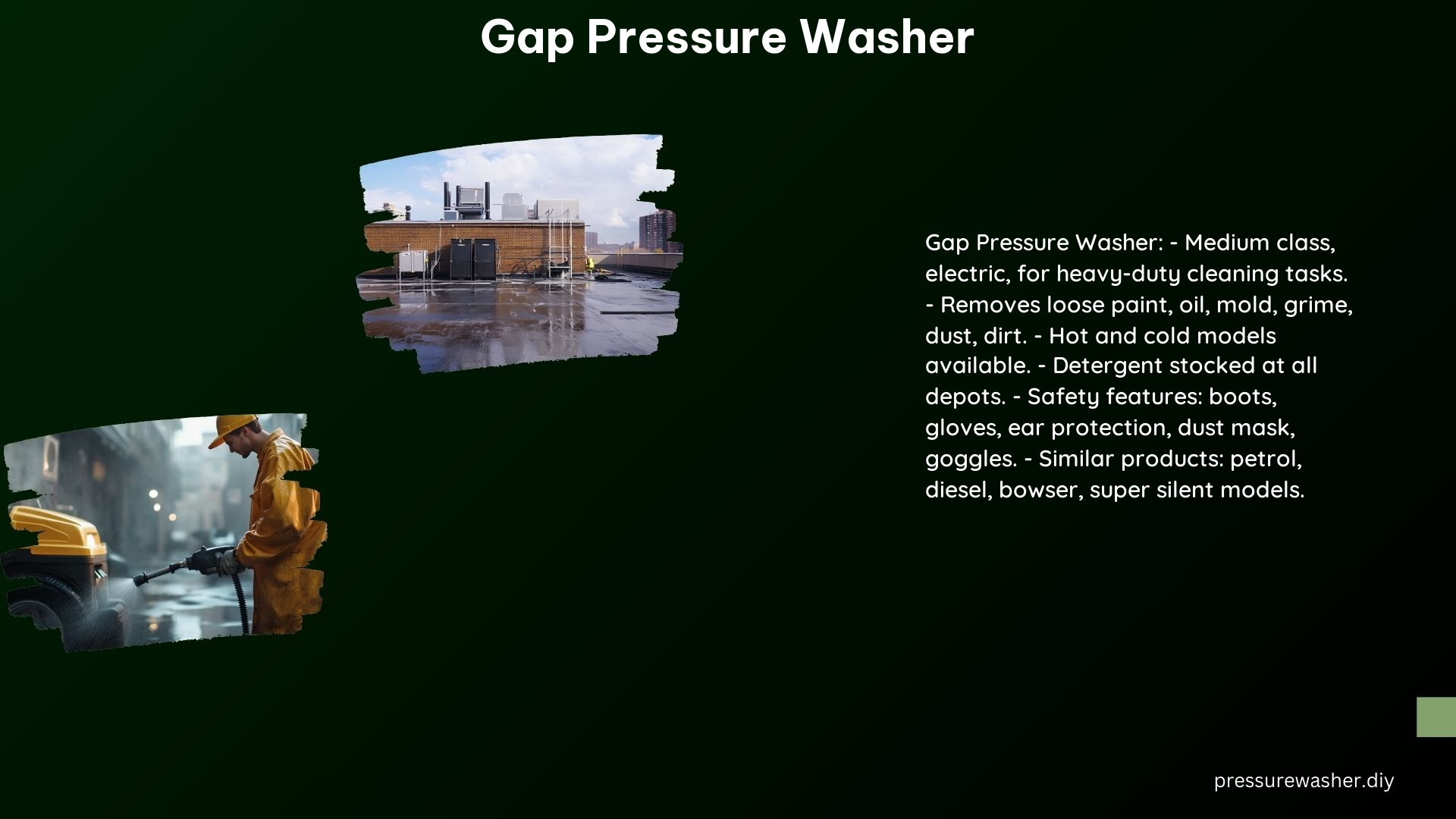 Gap Pressure Washer