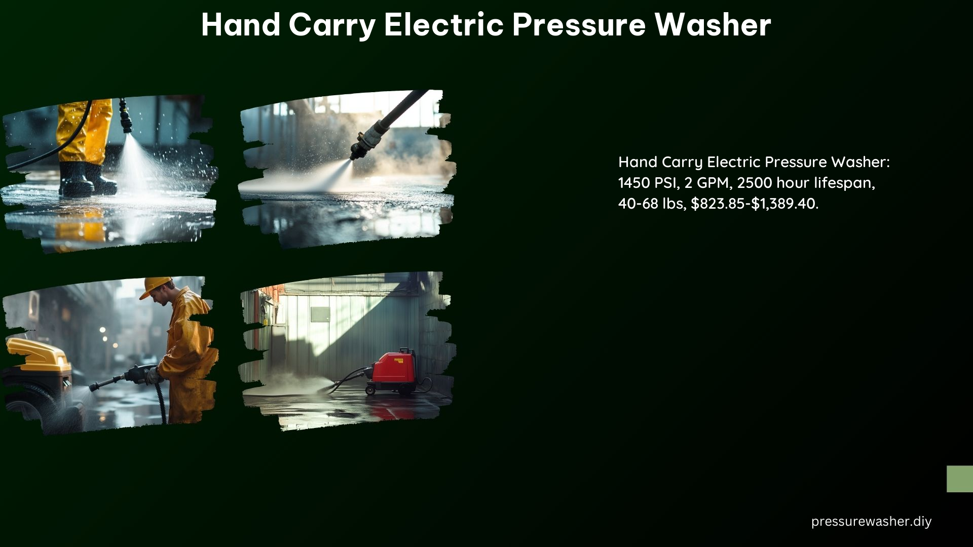 Hand Carry Electric Pressure Washer