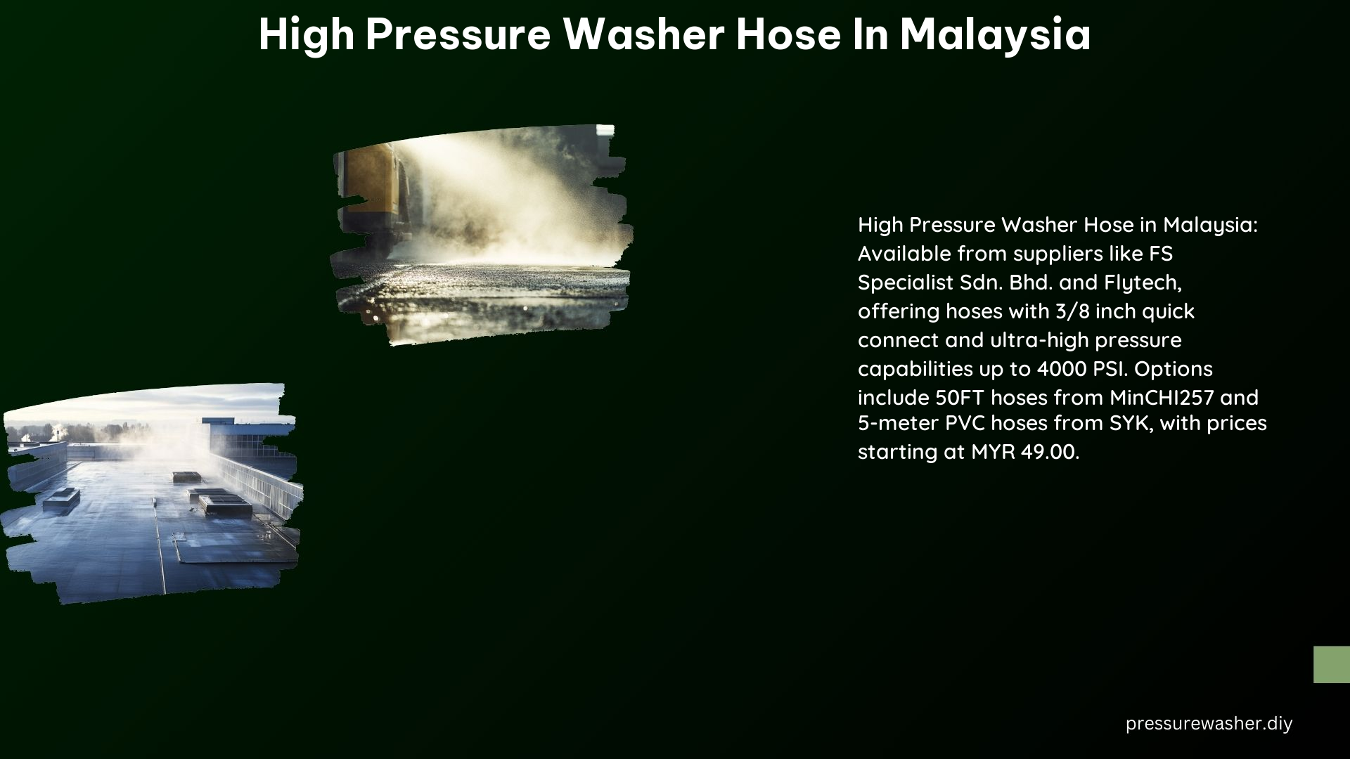 High Pressure Washer Hose in Malaysia