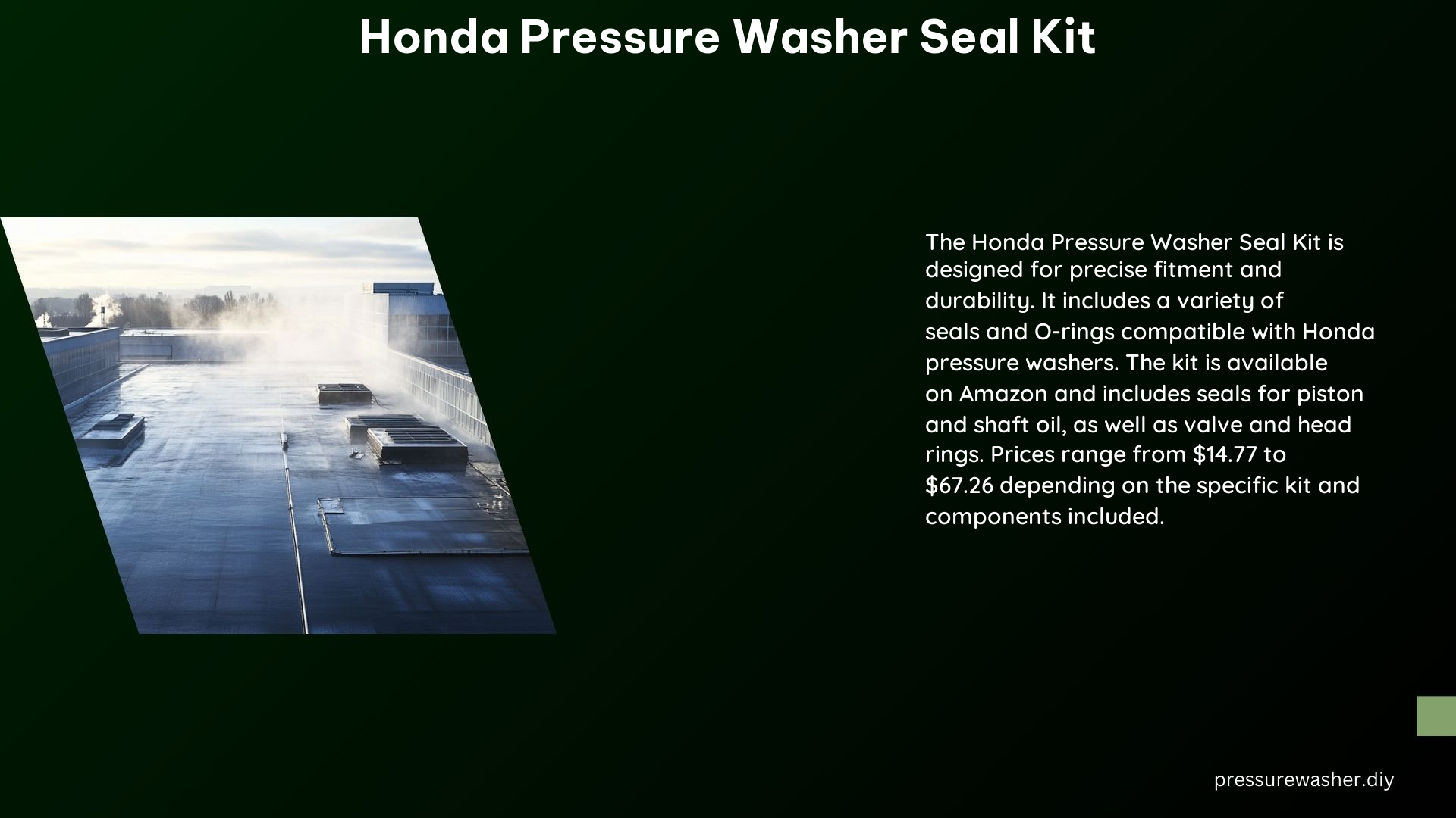 Honda Pressure Washer Seal Kit