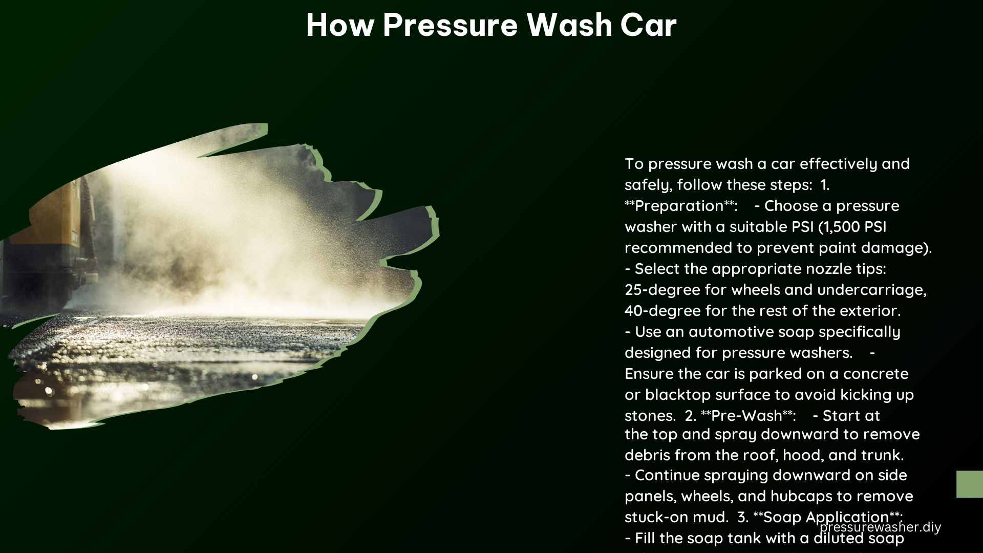 How Pressure Wash Car
