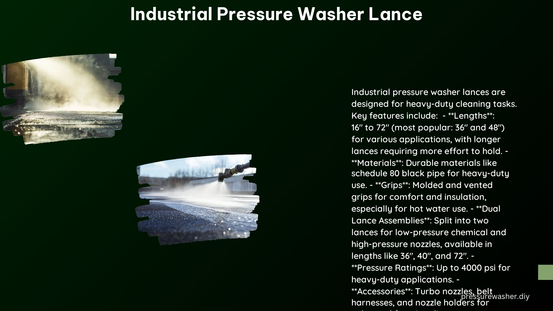 Industrial Pressure Washer Lance