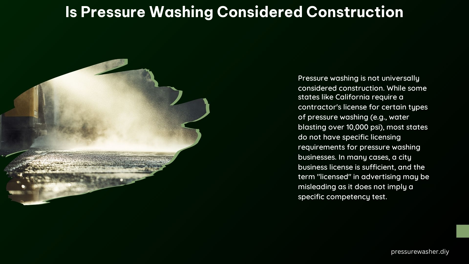 Is Pressure Washing Considered Construction