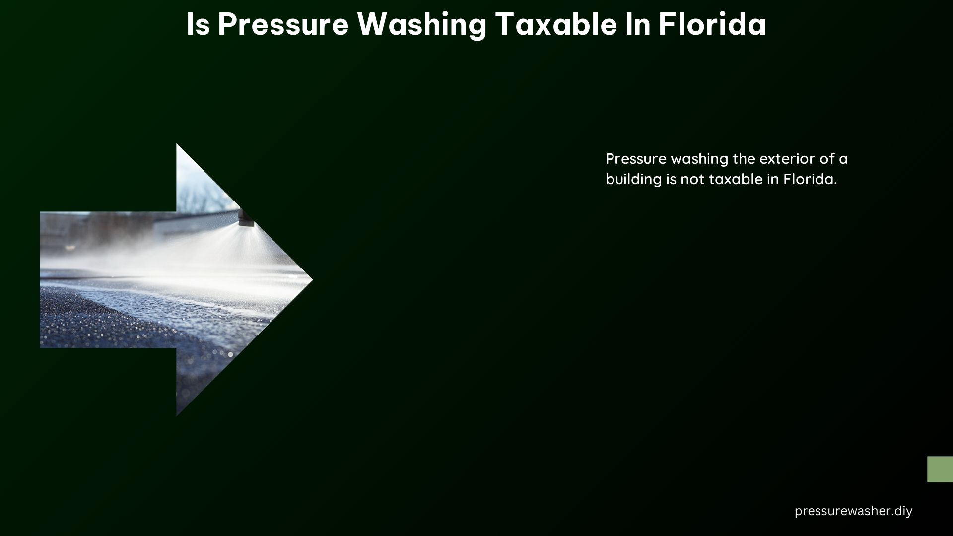 Is Pressure Washing Taxable in Florida