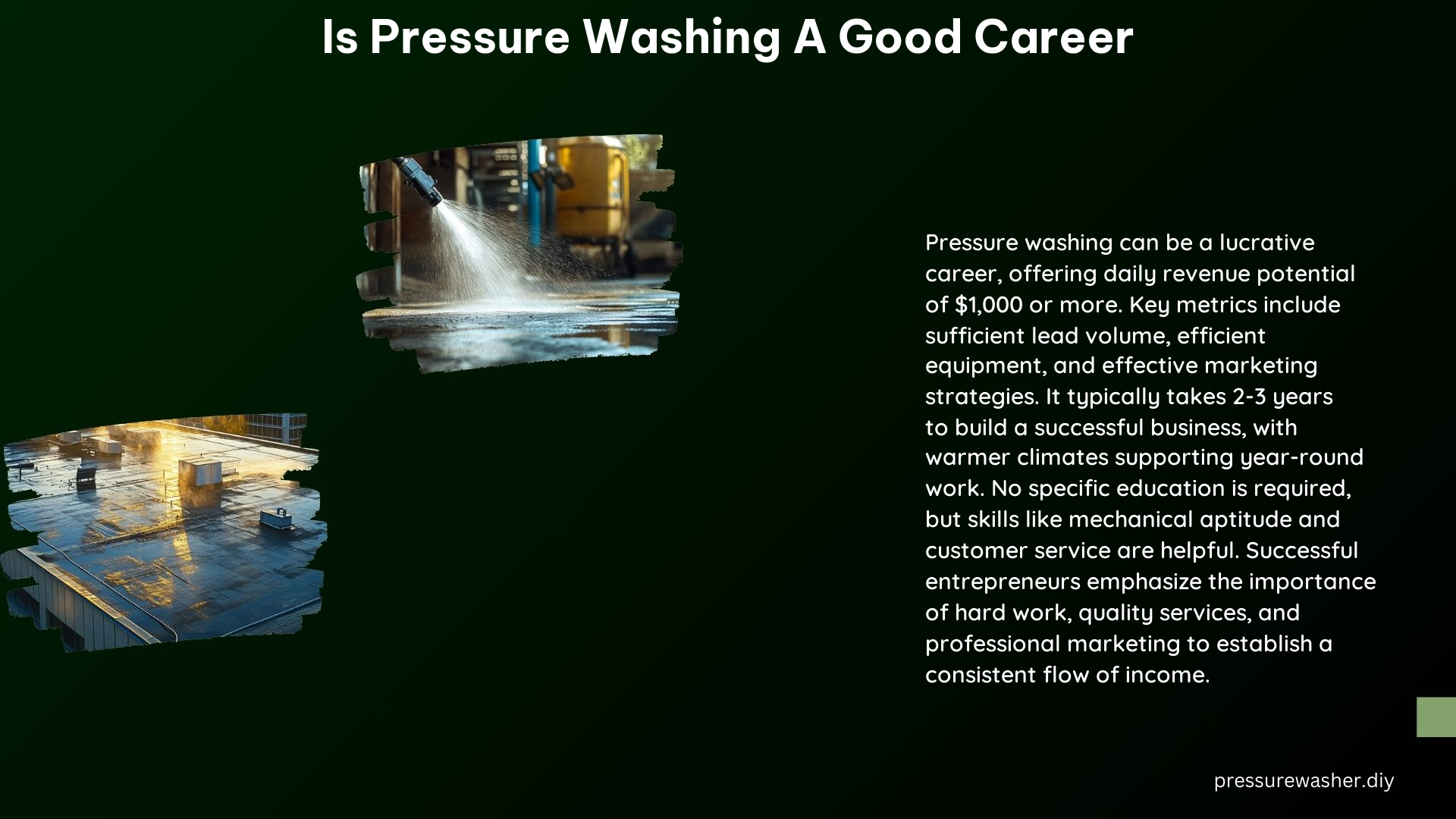 Is Pressure Washing a Good Career