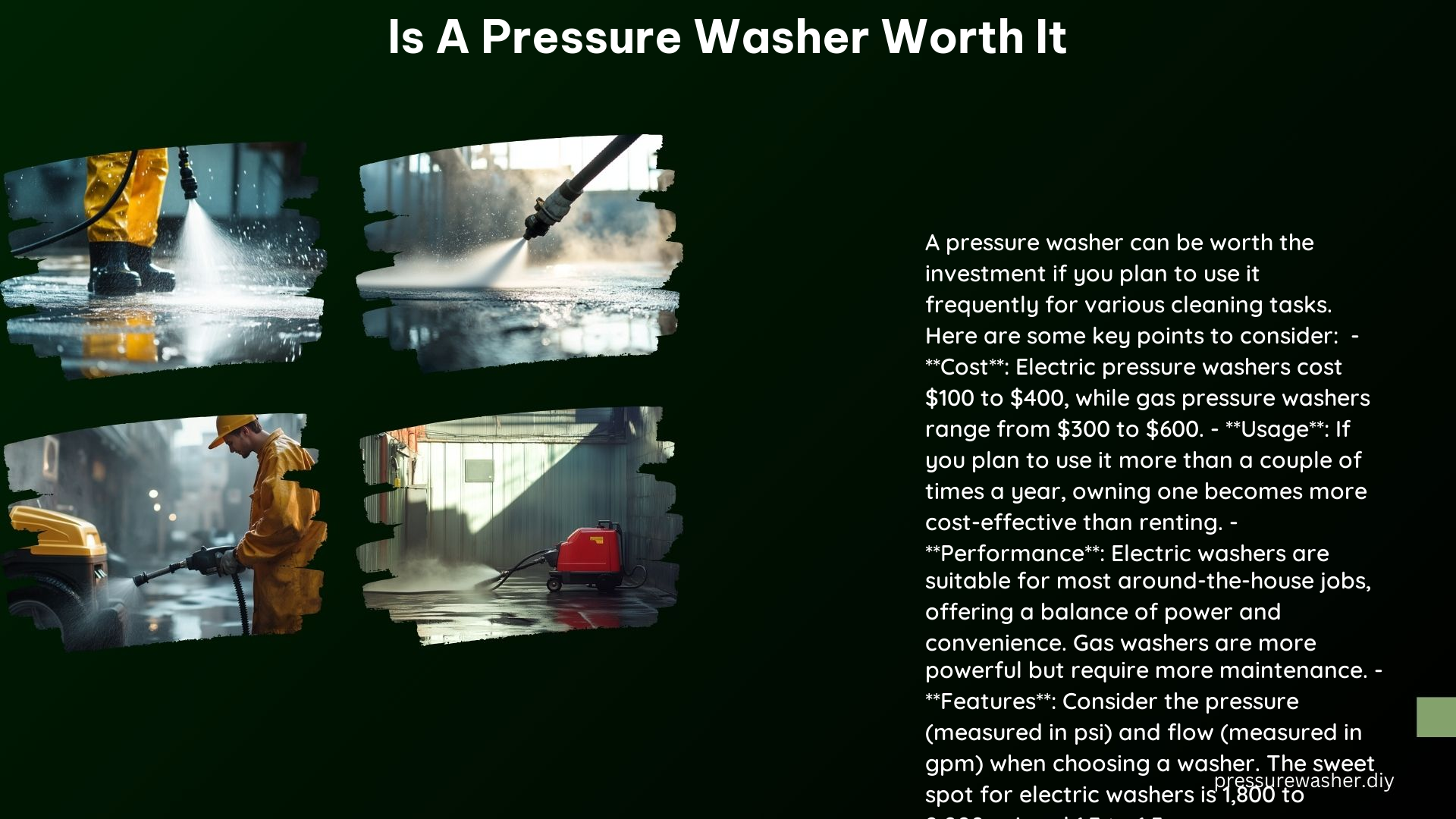 Is a Pressure Washer Worth It