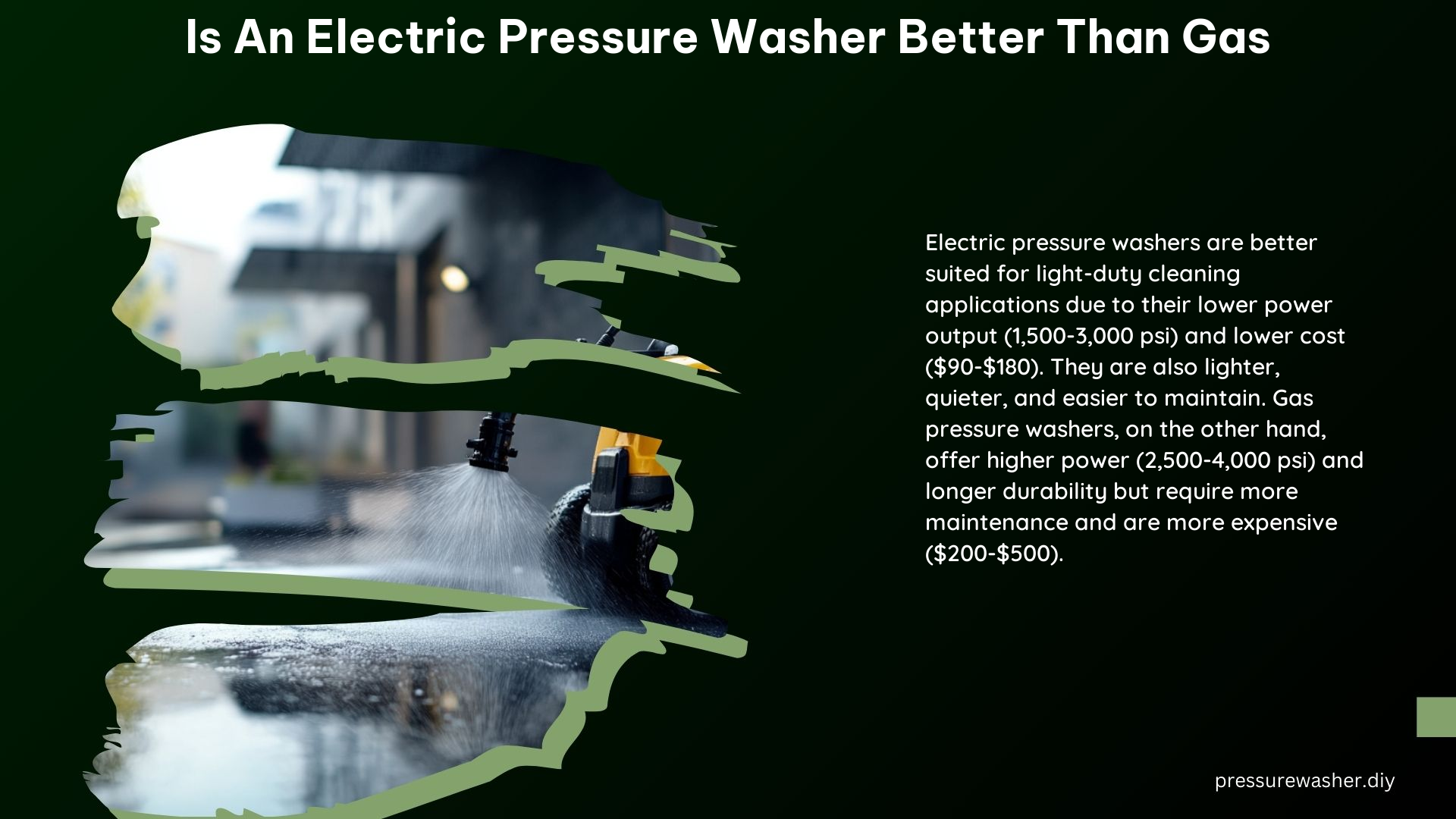 Is an Electric Pressure Washer Better Than Gas