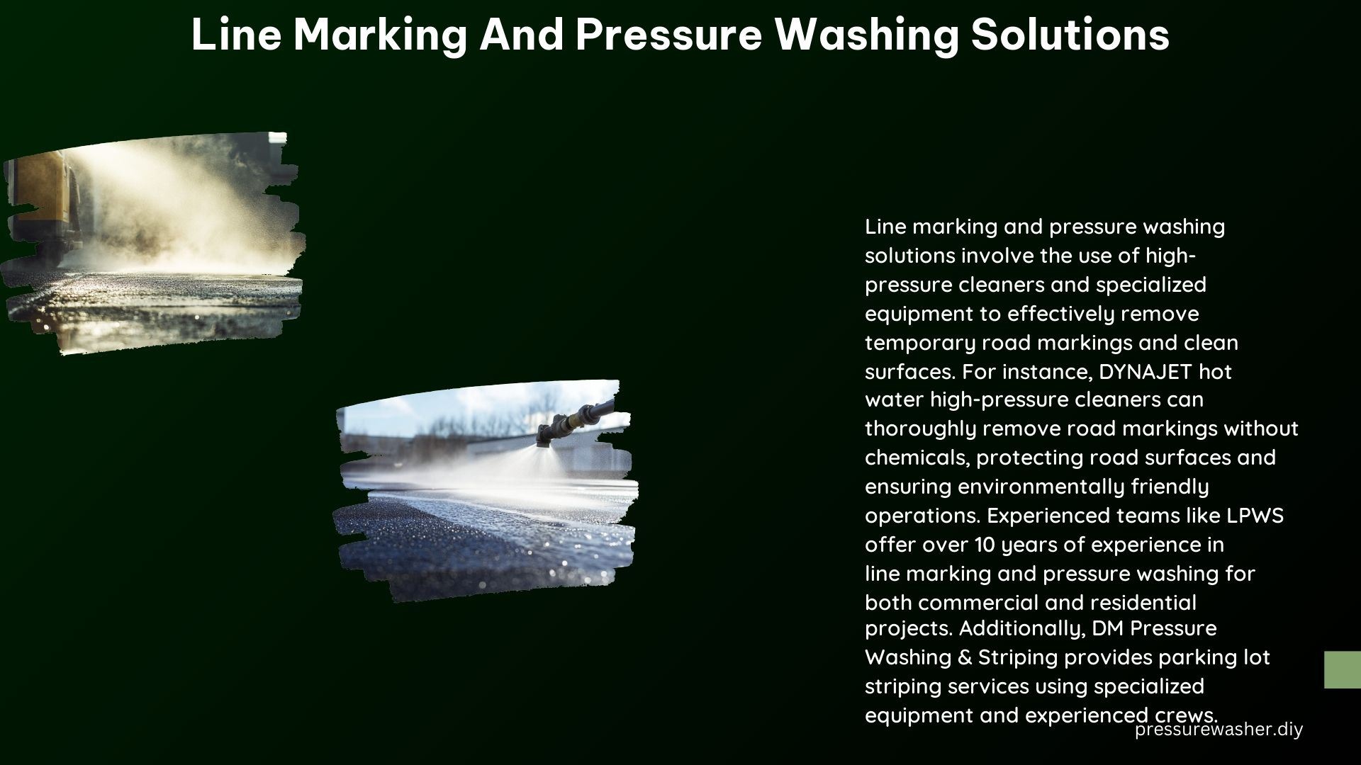 Line Marking and Pressure Washing Solutions