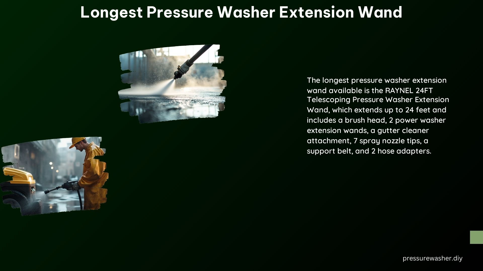 Longest Pressure Washer Extension Wand