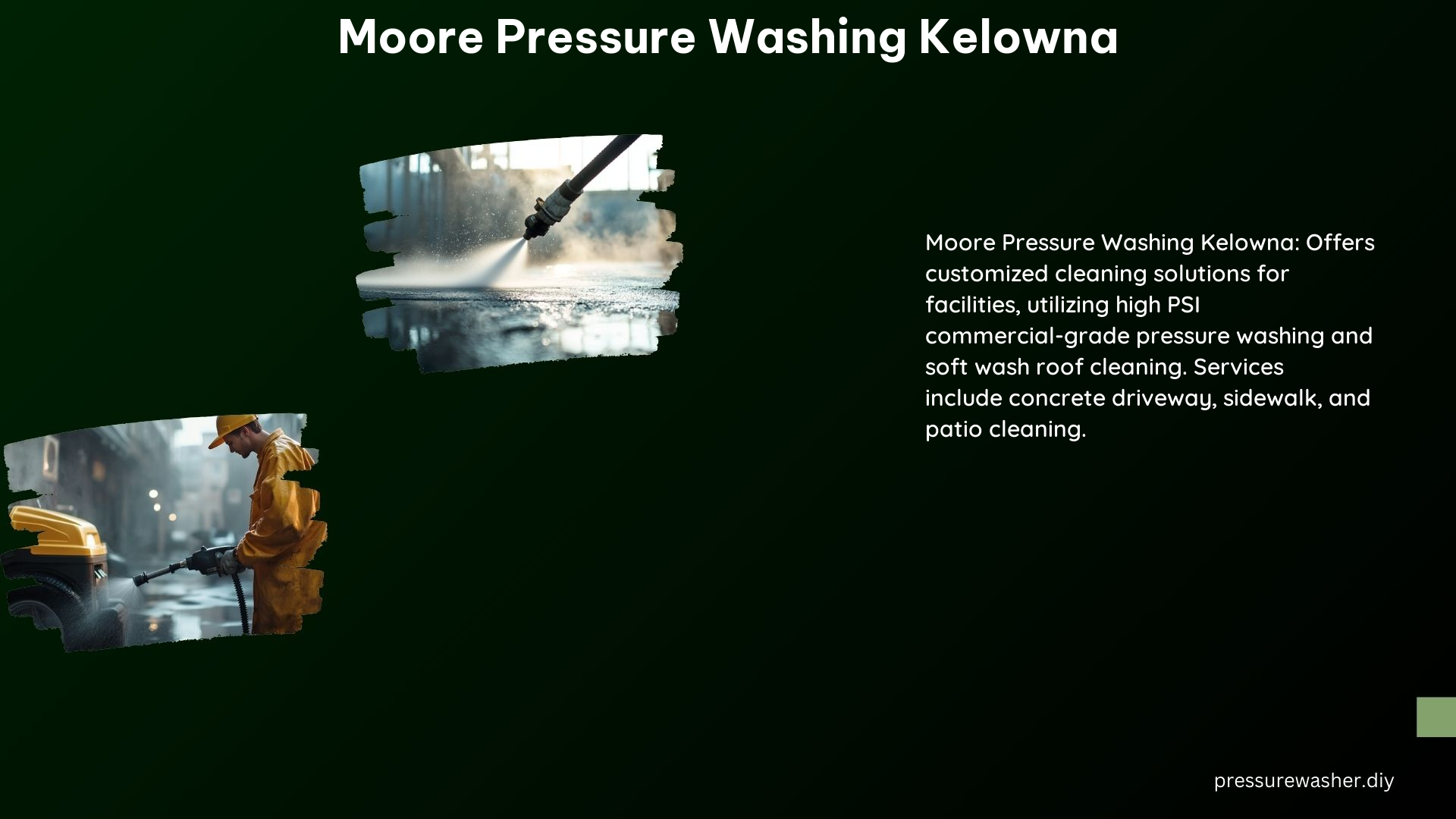 Moore Pressure Washing Kelowna