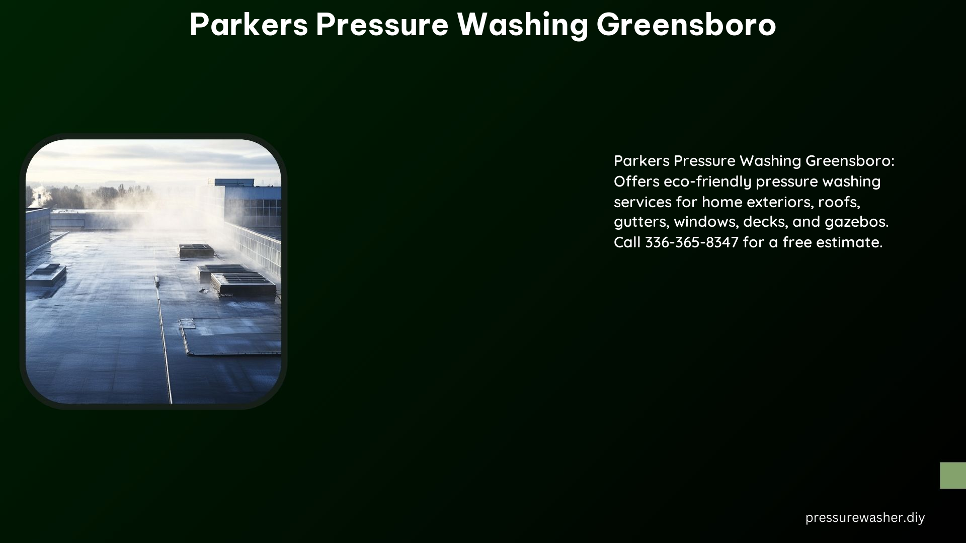 Parkers Pressure Washing Greensboro