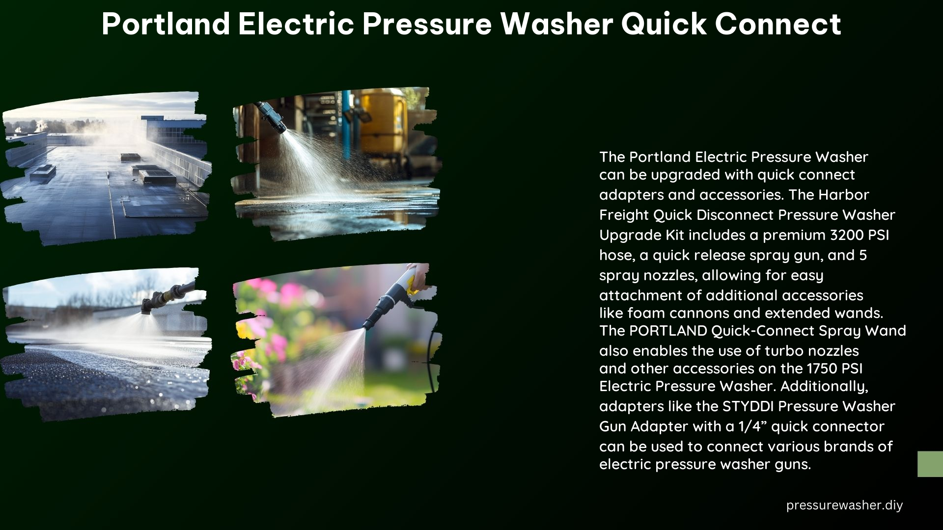 Portland Electric Pressure Washer Quick Connect