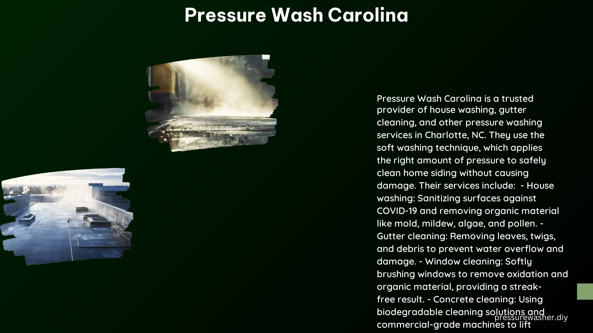 Pressure Wash Carolina