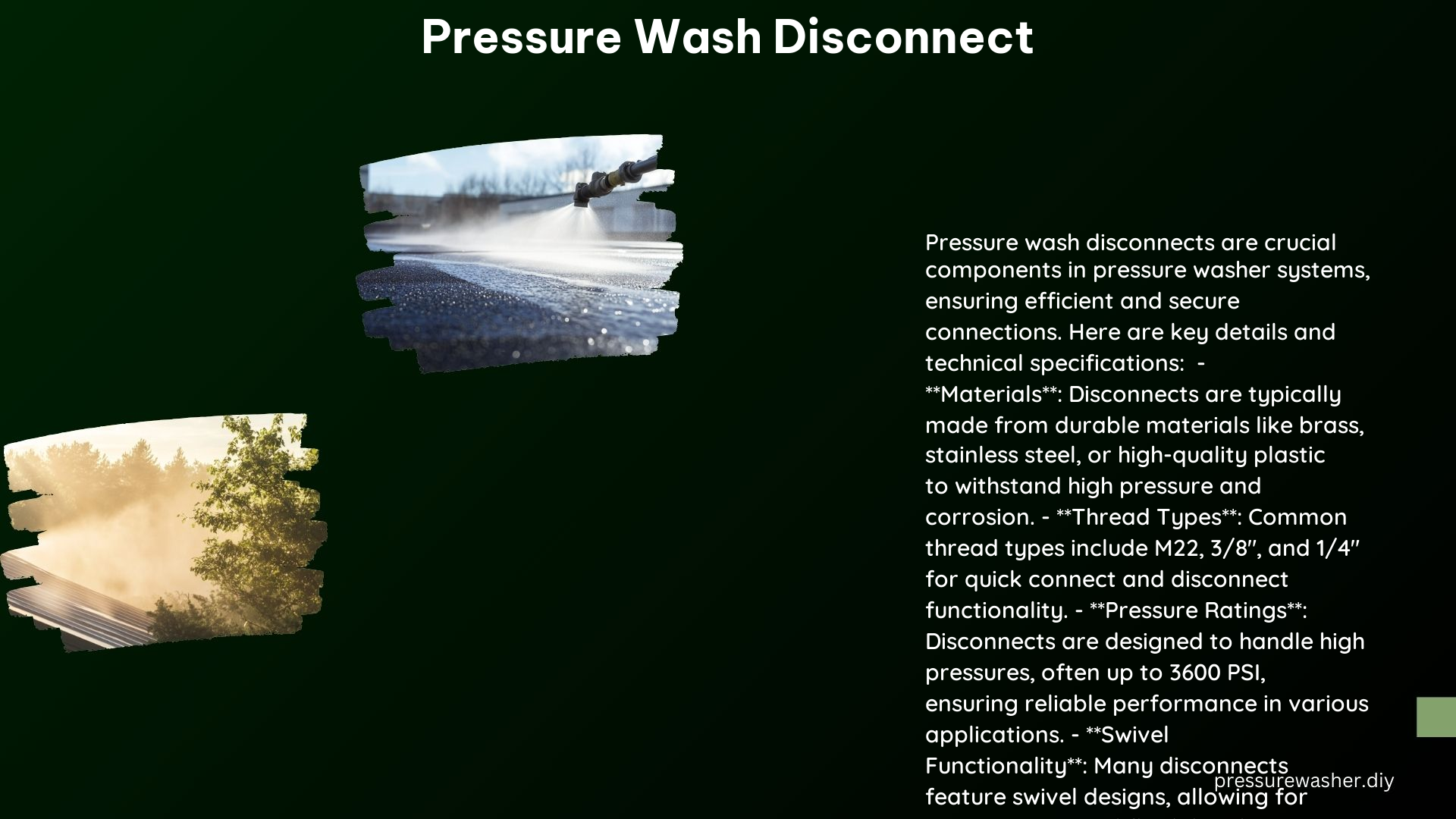 Pressure Wash Disconnect
