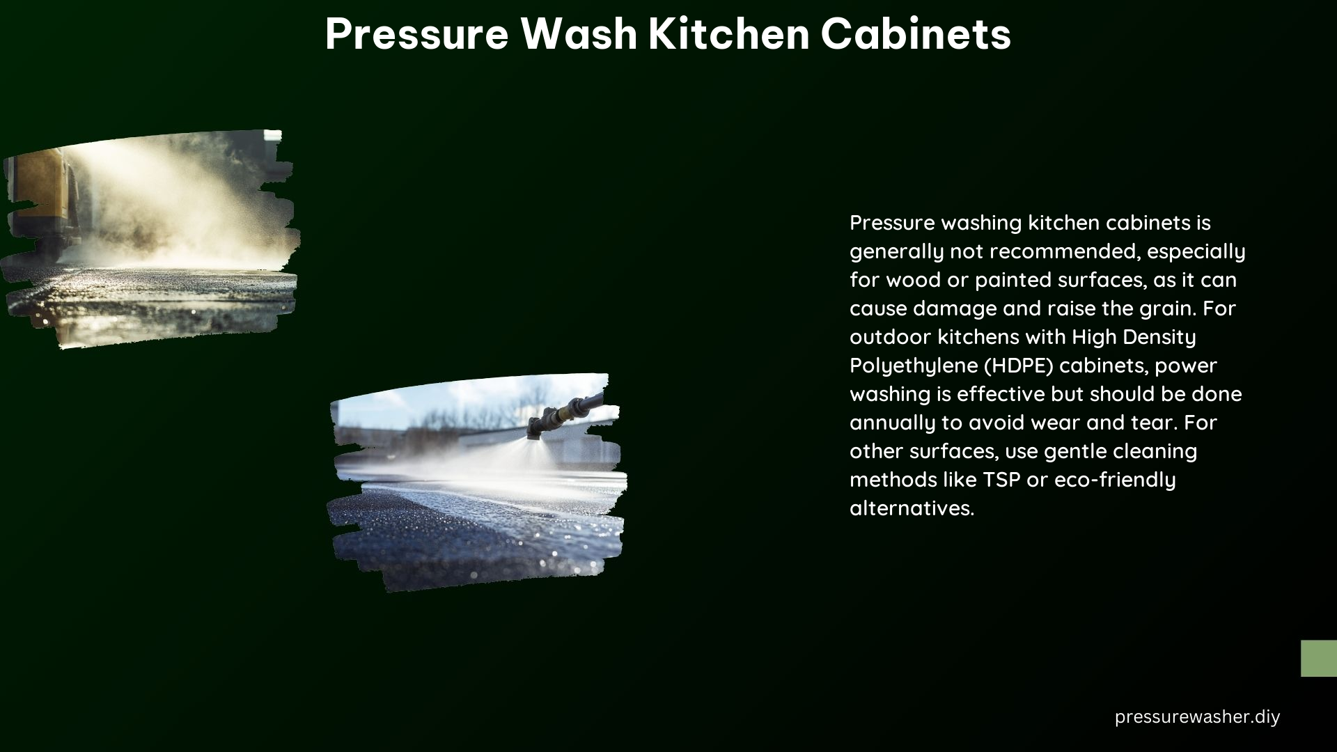 Pressure Wash Kitchen Cabinets