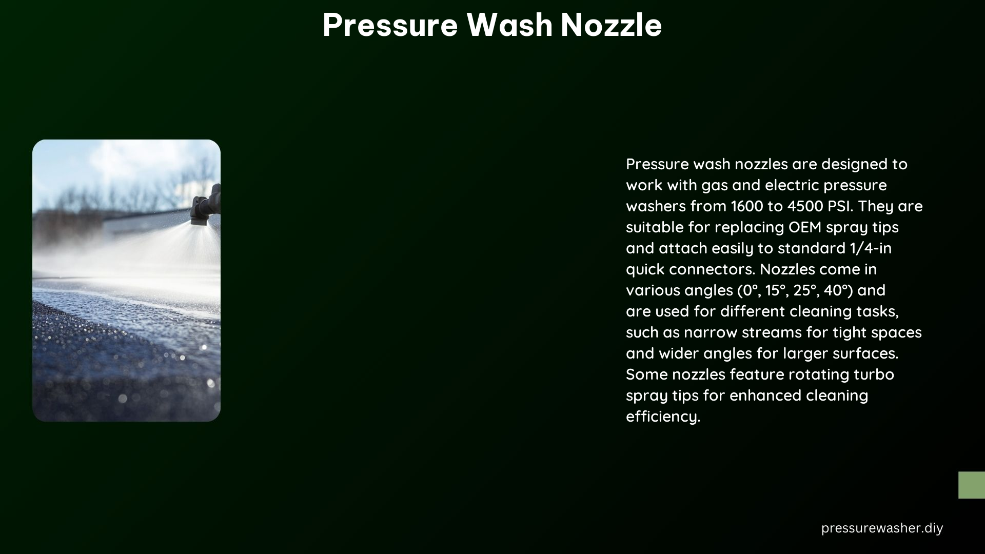 Pressure Wash Nozzle