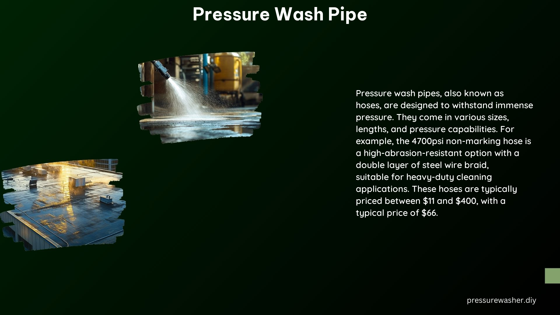 Pressure Wash Pipe
