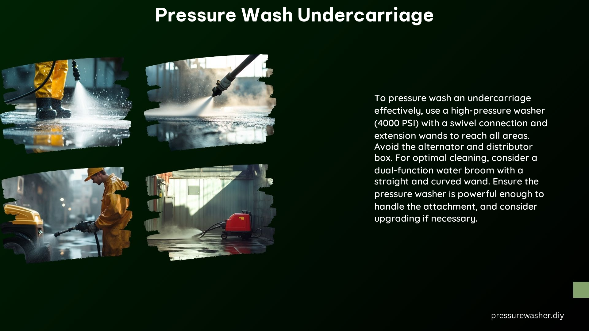 Pressure Wash Undercarriage