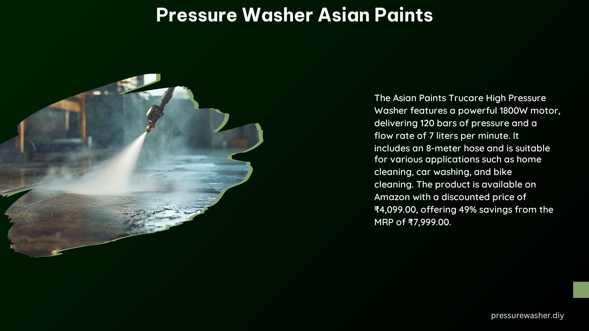 Pressure Washer Asian Paints