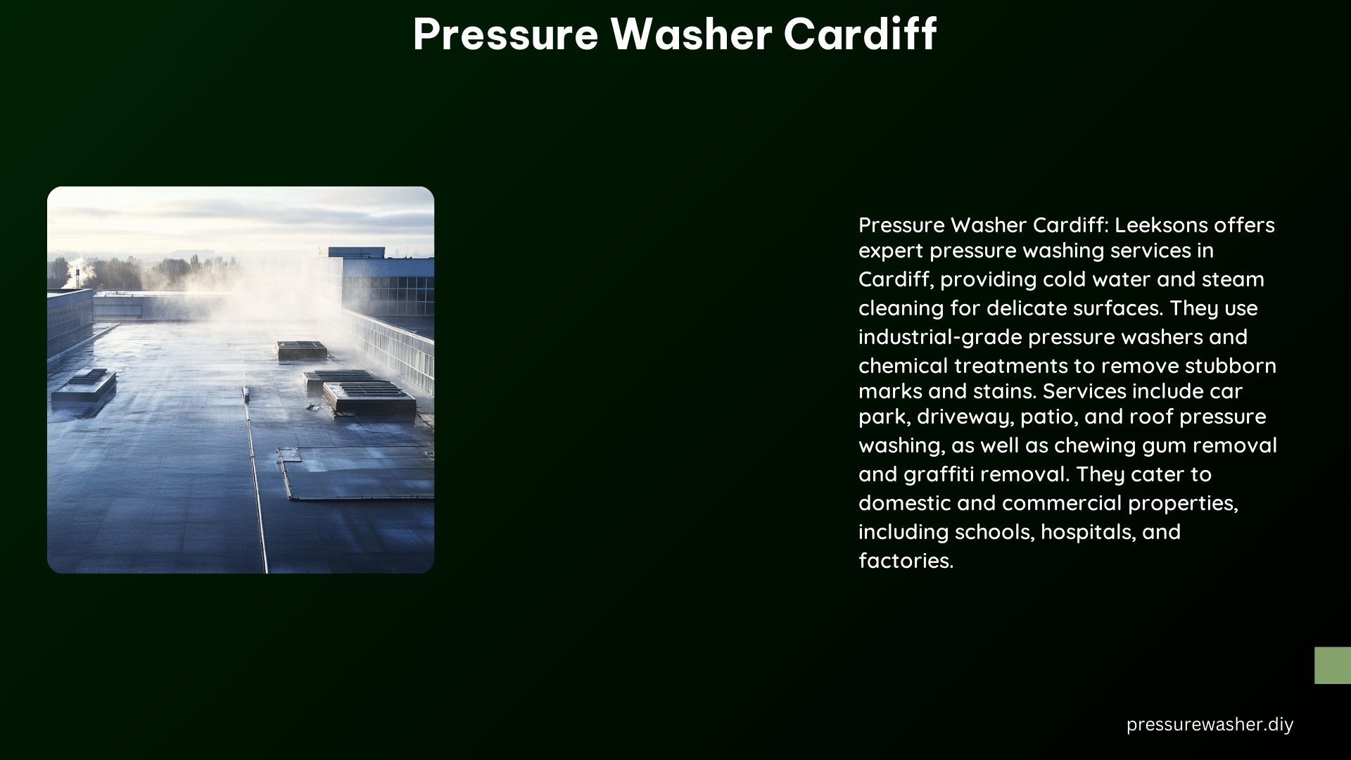 Pressure Washer Cardiff