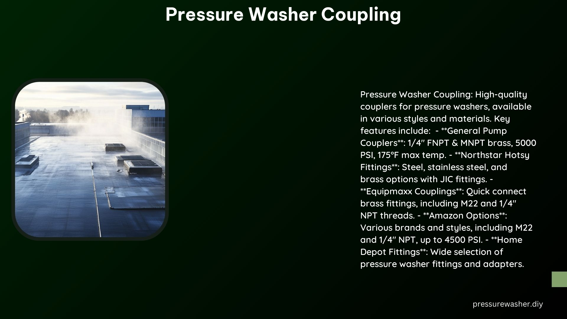 Pressure Washer Coupling