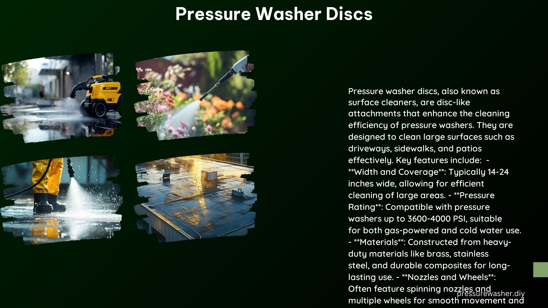 Pressure Washer Discs