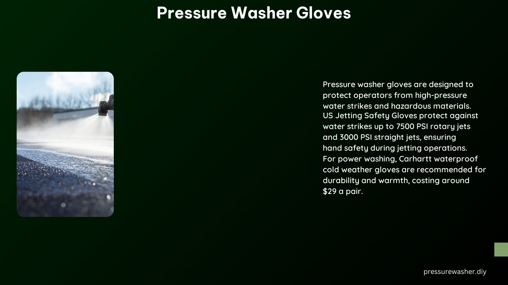 Pressure Washer Gloves
