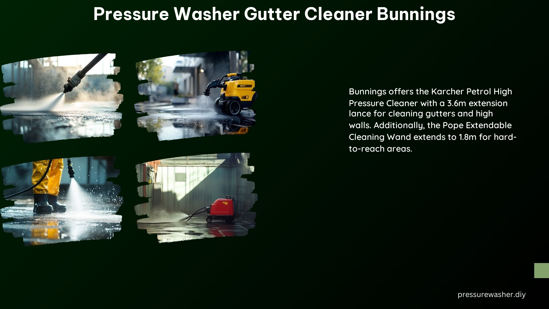 Pressure Washer Gutter Cleaner Bunnings