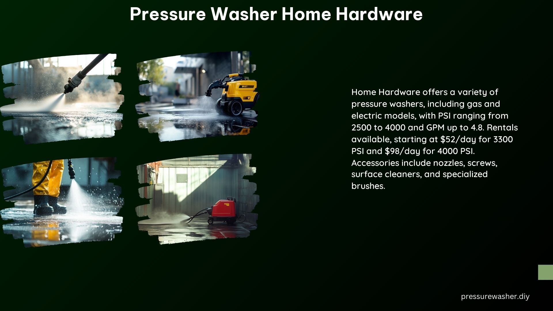 Pressure Washer Home Hardware