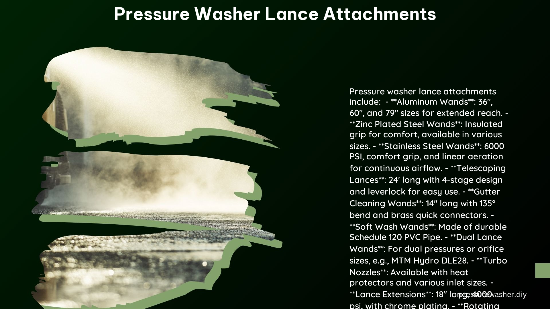 Pressure Washer Lance Attachments