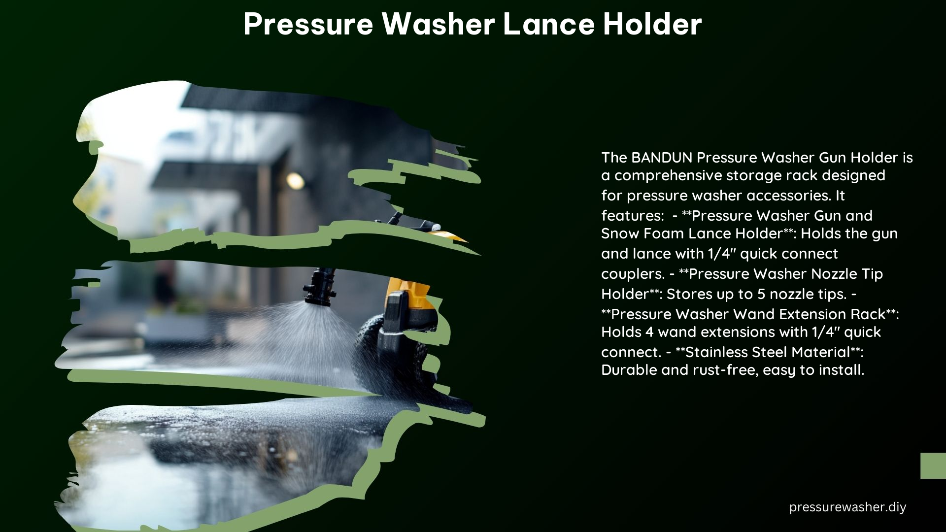 Pressure Washer Lance Holder
