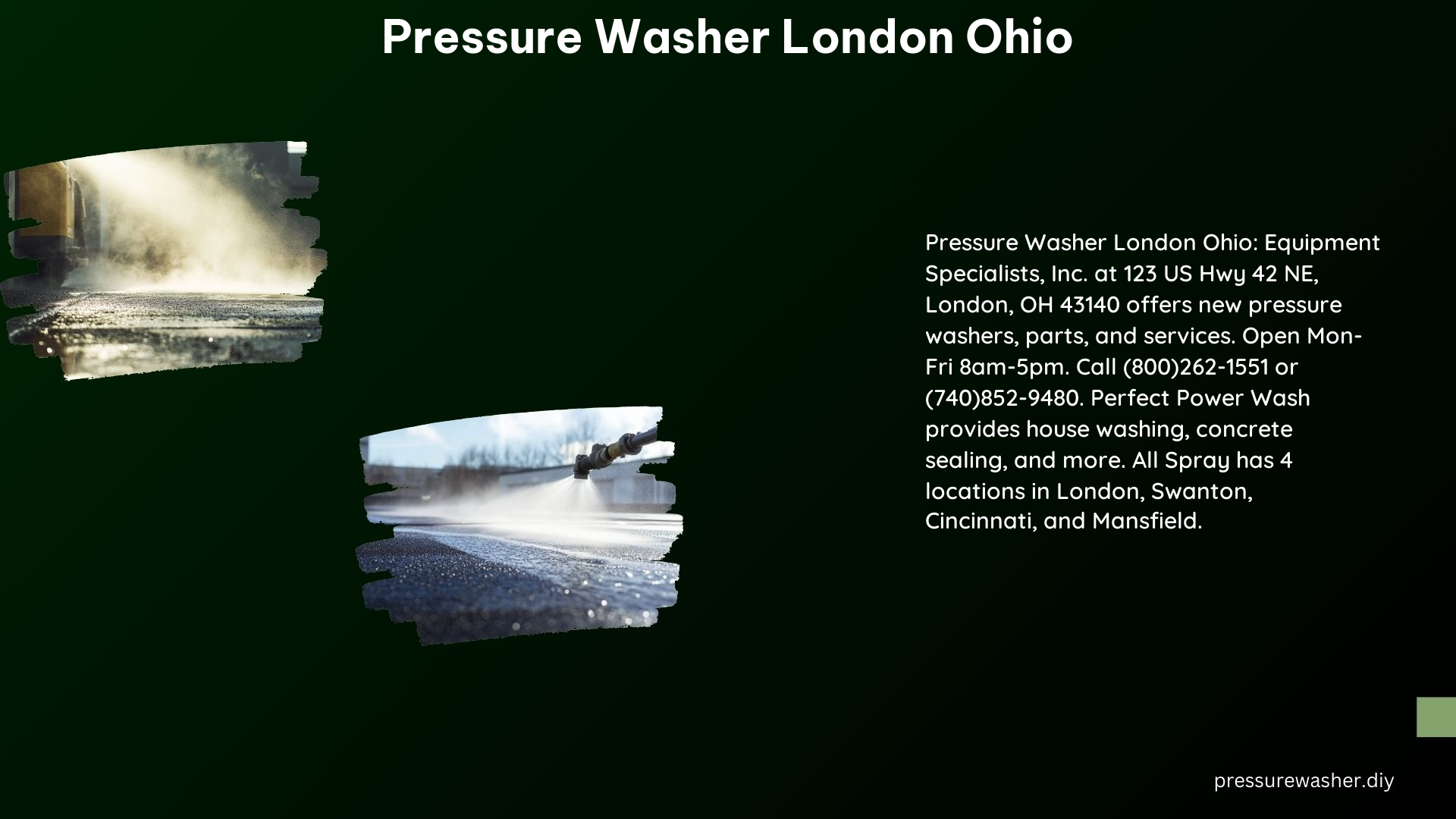 Pressure Washer London Ohio
