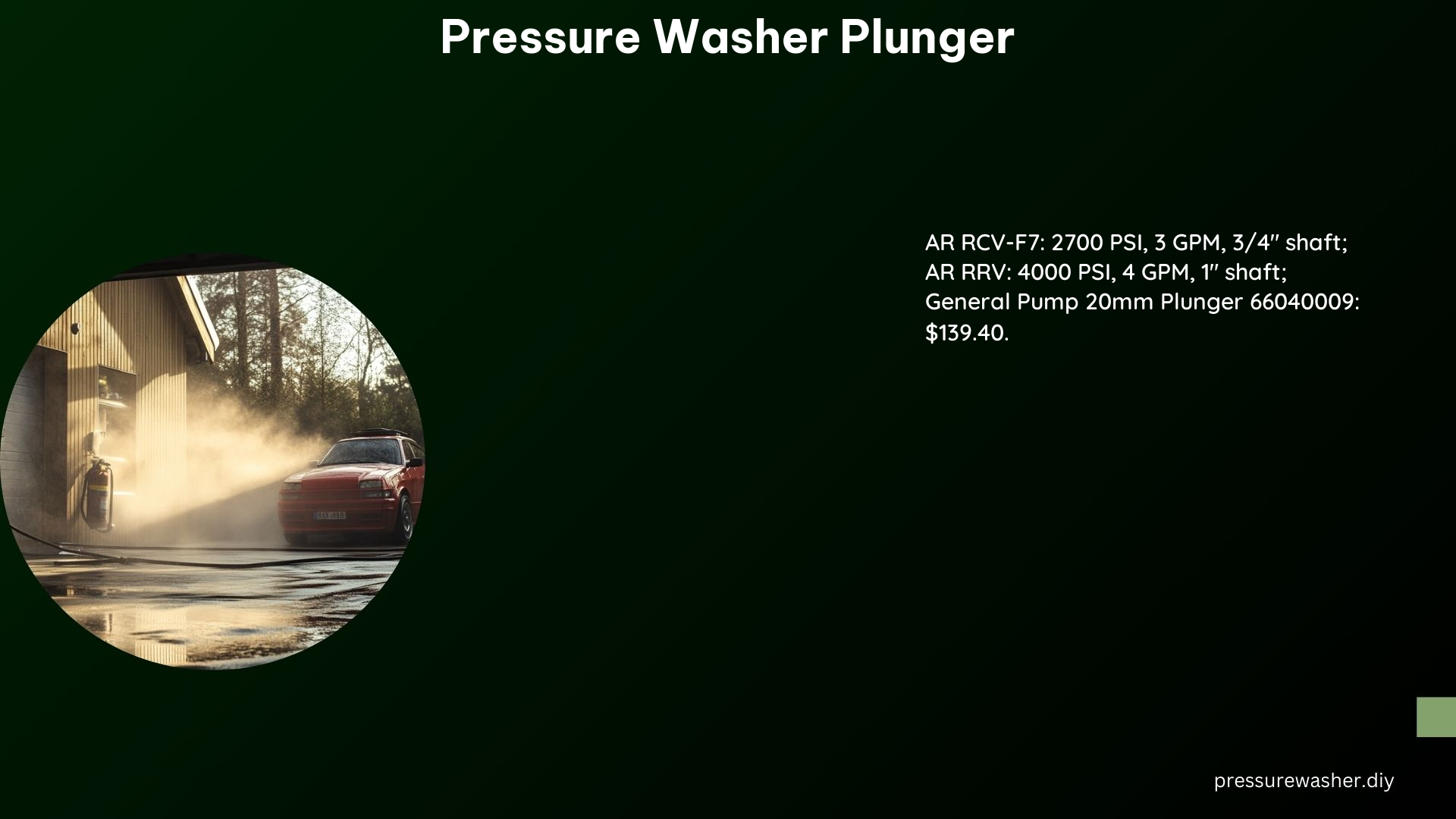 Pressure Washer Plunger