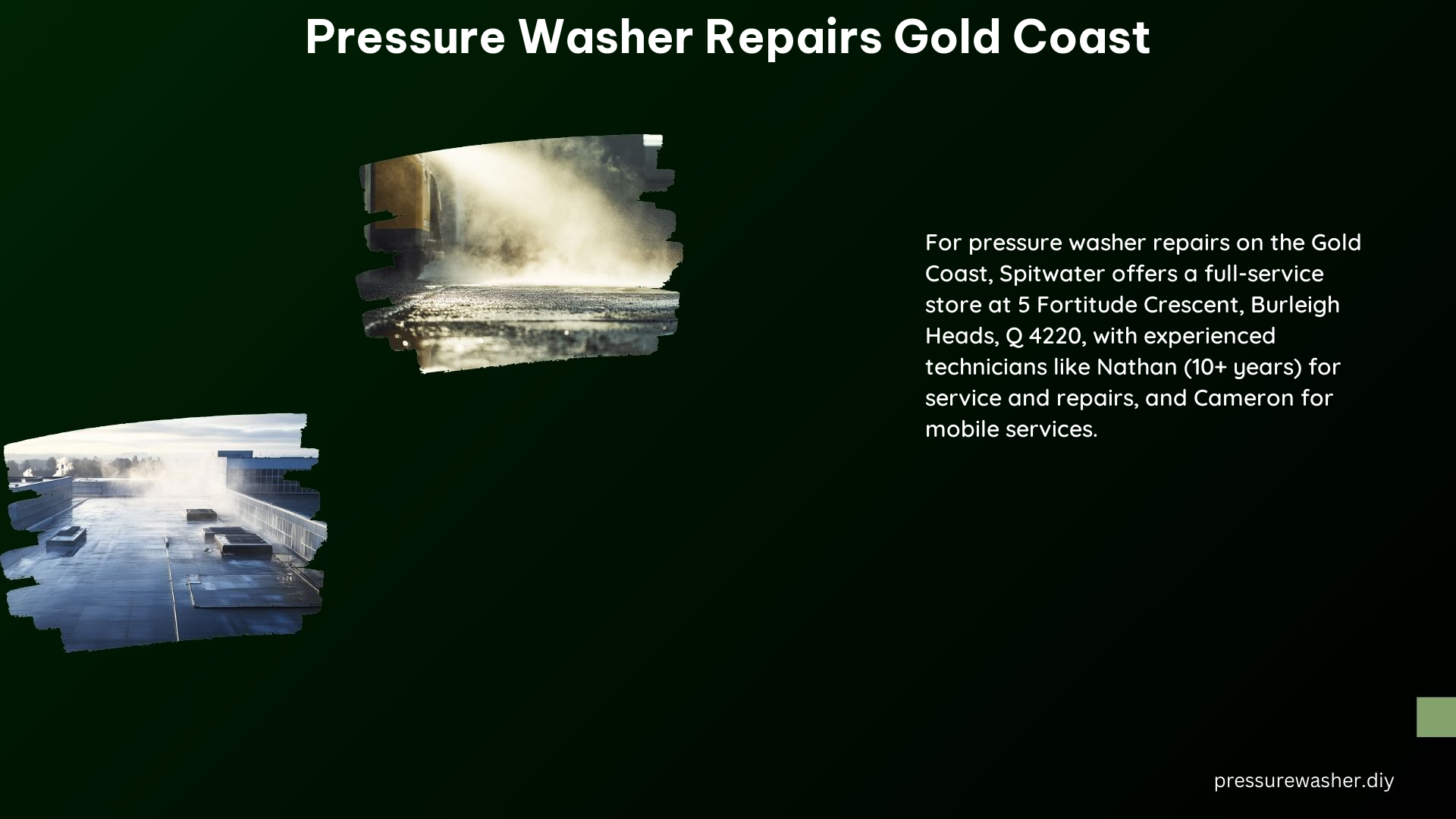 Pressure Washer Repairs Gold Coast