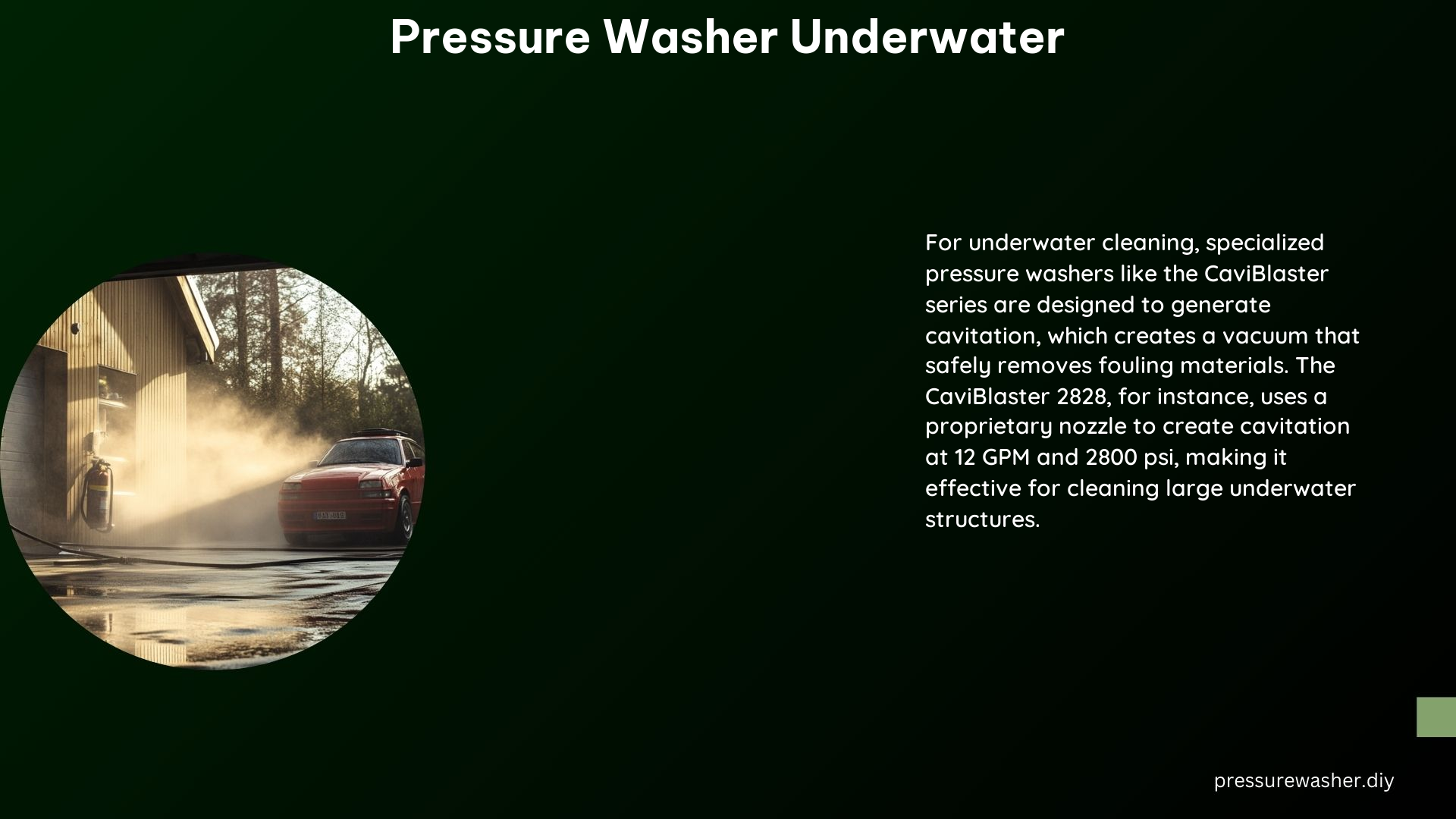 Pressure Washer Underwater